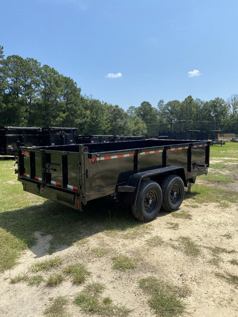 New 2023 DOWN 2 EARTH TRAILERS  7X14X2TA - DUMP 14K DUAL RAM Dump Trailer