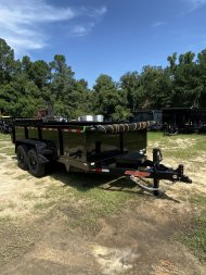 New 2023 DOWN 2 EARTH TRAILERS  7X14X2TA - DUMP 14K DUAL RAM Dump Trailer