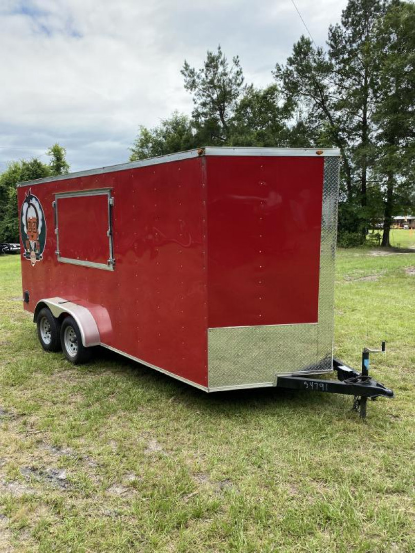 Used USED: 2022 South Georgia 7x16 TA Concession Cargo / Enclosed Trailer Call For Price