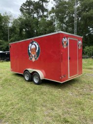 Used USED: 2022 South Georgia 7x16 TA Concession Cargo / Enclosed Trailer Call For Price