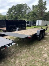 New 2023 DOWN 2 EARTH TRAILERS  82X20TA GRAVITY TILT 4' STATIONARY DECK Tilt Trailer