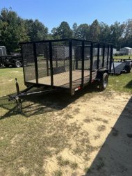 New 2022 MidSouth 6X12SA 4' LANDSCAPE SIDES LED LIGHT Utility Trailer