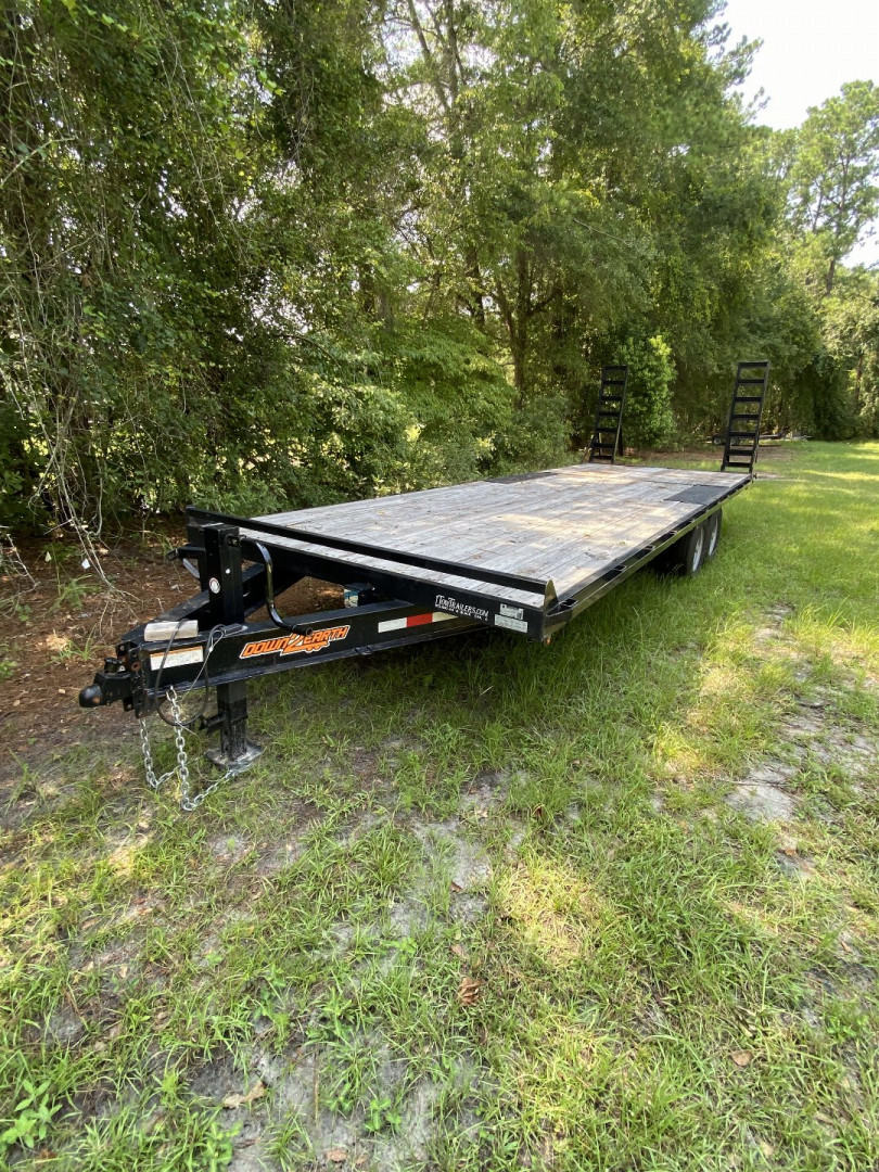 Used USED: 2022 Down2Earth 102X24TA DECKOVER - WOOD Equipment Trailer, Call For Price