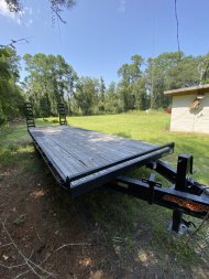 Used USED: 2022 Down2Earth 102X24TA DECKOVER - WOOD Equipment Trailer, Call For Price