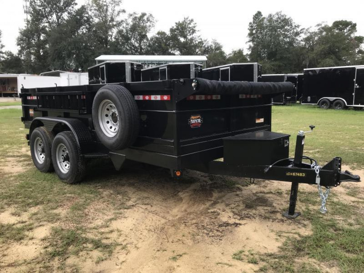New 2021 Covered Wagon Trailers 7x14x2TA 14k Dump Trailer