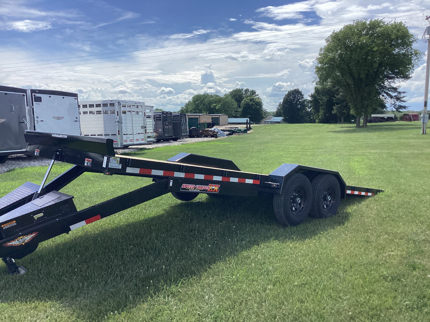 New 2025 H&H Trailers 82"x 22' Electric Tilt Speed Loader, 14k