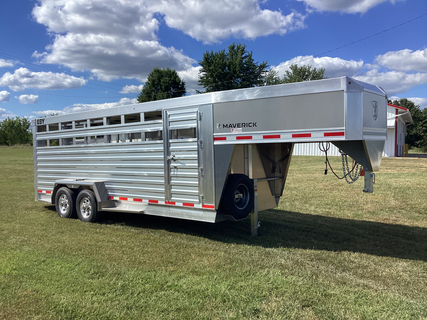 TURNPIKE LIVESTOCK TRAILER MAMMOTH ブリキ New 2026 EBY Trailers Maverick 7' x 20' Aluminum Livestock Trailer