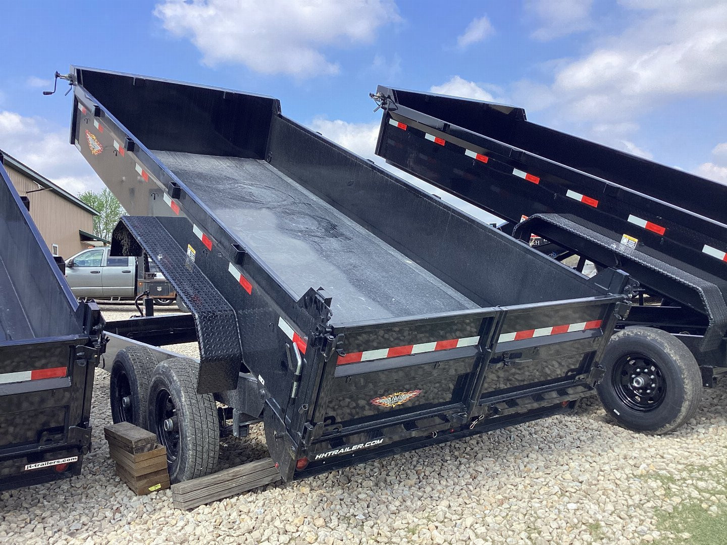 New 2025 H&H 83x16 Industrial Dump Trailer, 14K Scissor