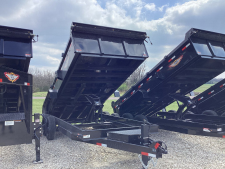 New 2025 H&H 83x16 Industrial Dump Trailer, 14K Scissor