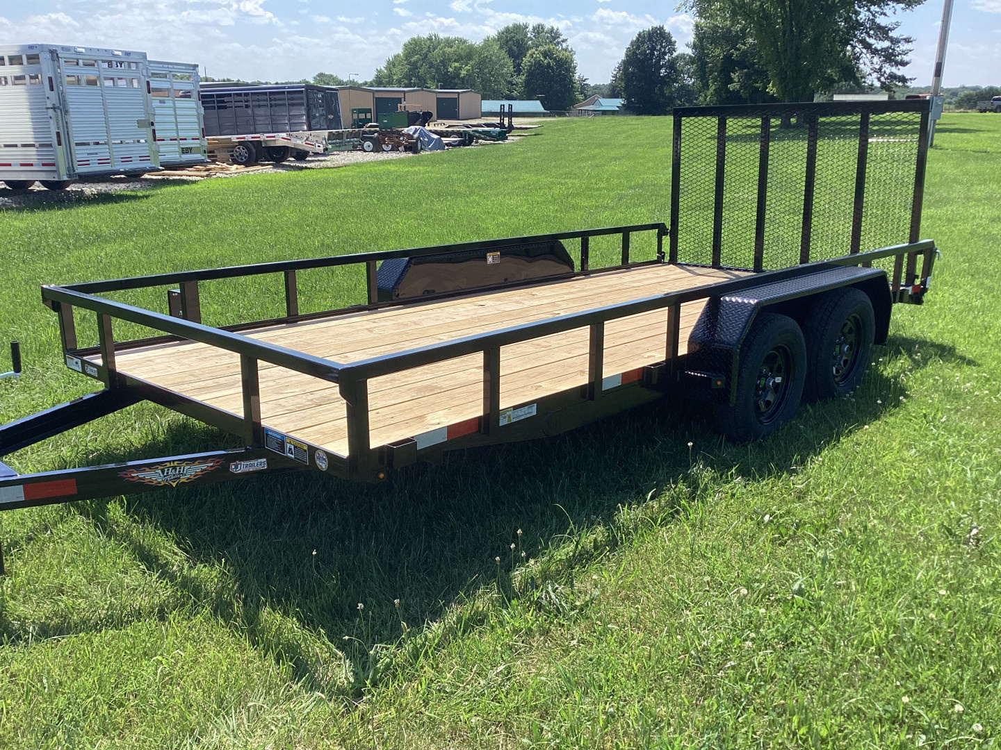 New 2025 H&H Trailers 82x16 Tandem Utility Trailer, 7K