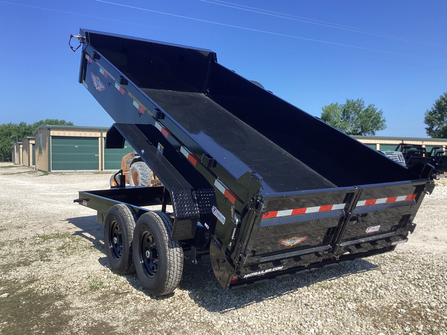 New 2025 H&H 83x14 Bumper Pull Industrial Dump Trailer, 14K