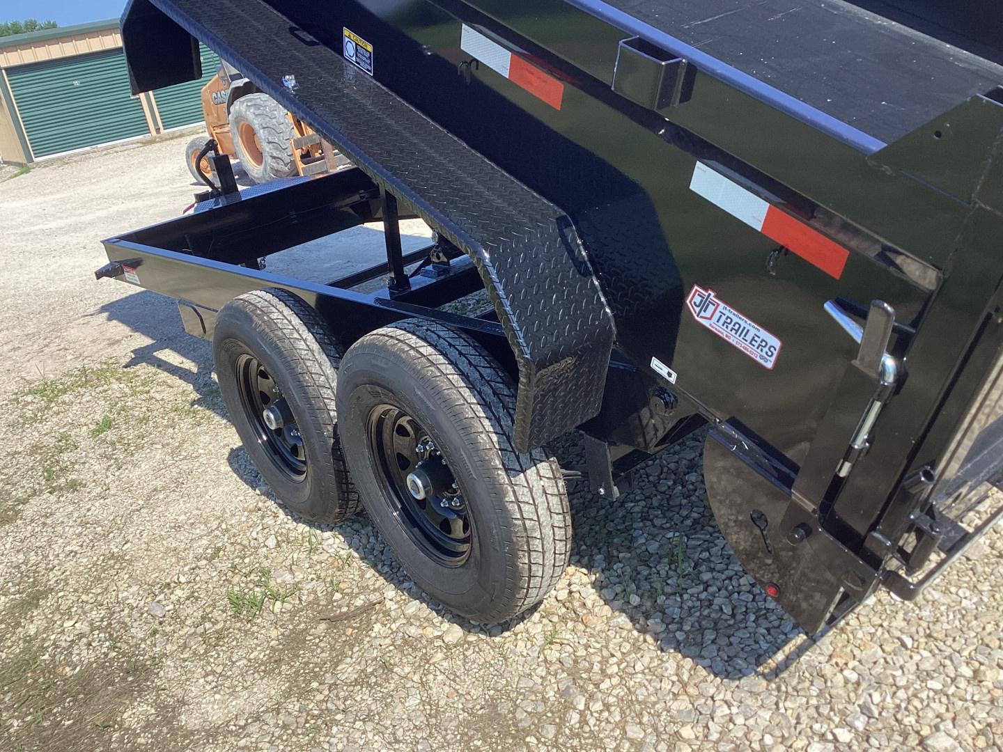 New 2025 H&H 83x14 Bumper Pull Industrial Dump Trailer, 14K