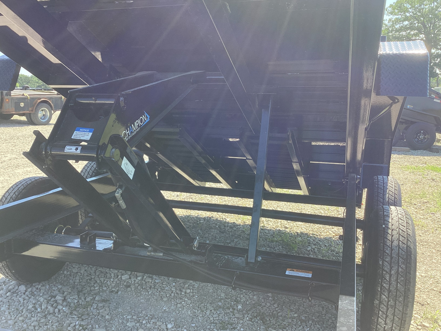 New 2025 H&H 83x14 Bumper Pull Industrial Dump Trailer, 14K