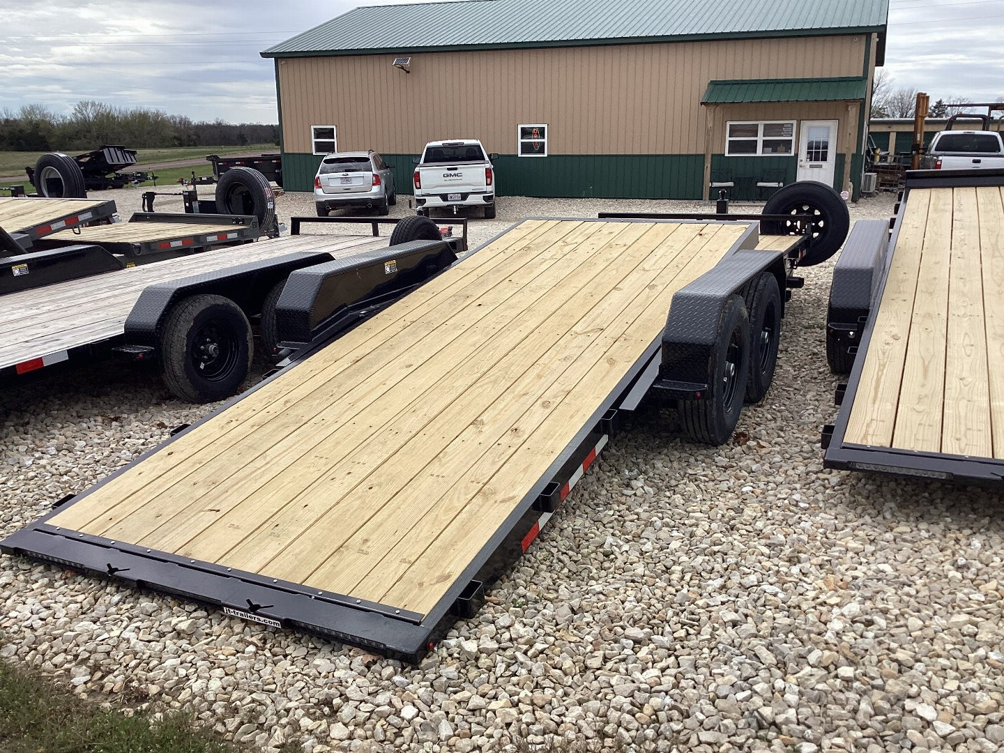 New 2025 H&H 82x16+6 Gravity Tilt Equipment Trailer, 14k