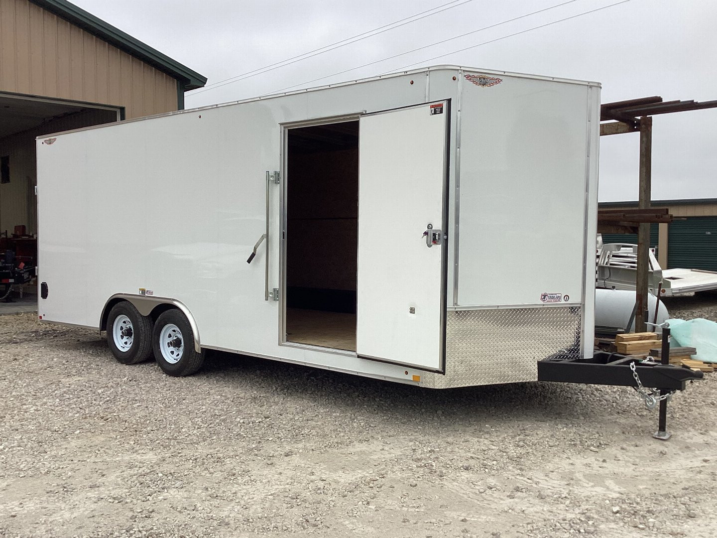 New 2025 H&H 8.5x20 Flat top Cargo Trailer, 10k Tandem