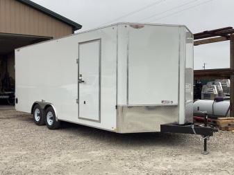 New 2025 H&H 8.5x20 Flat top Cargo Trailer, 10k Tandem
