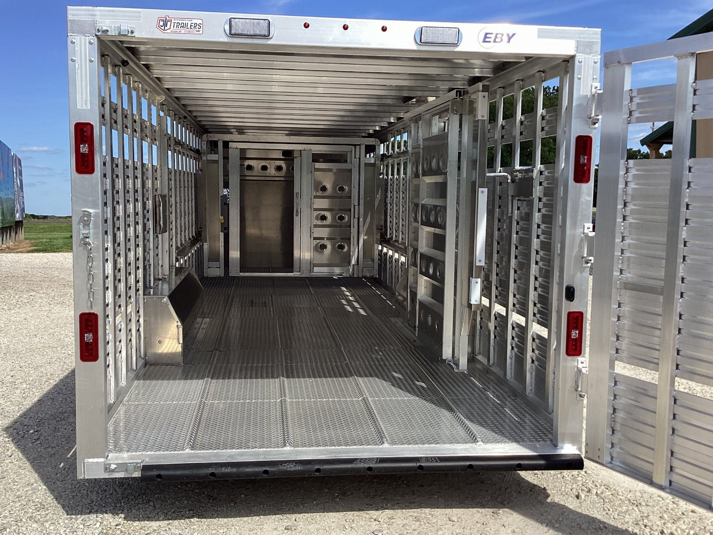 New 2024 EBY 28x8x6'6" Ruff Neck Livestock Trailer