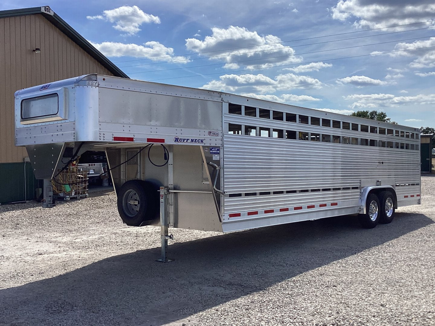 New 2024 EBY 28x8x6'6" Ruff Neck Livestock Trailer