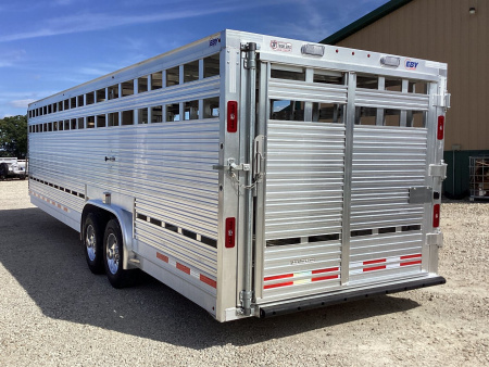 New 2024 EBY 28x8x6'6" Ruff Neck Livestock Trailer