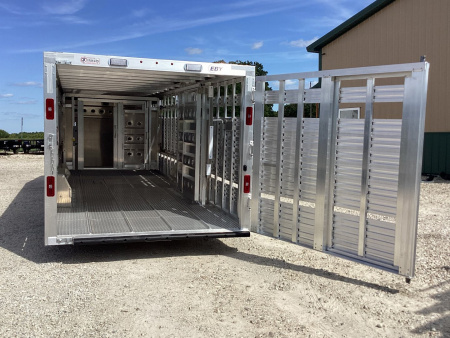 New 2024 EBY 28x8x6'6" Ruff Neck Livestock Trailer