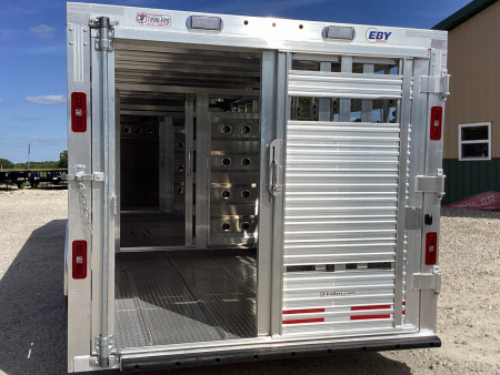 New 2024 EBY 28x8x6'6" Ruff Neck Livestock Trailer