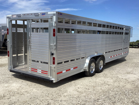 New 2024 EBY 28x8x6'6" Ruff Neck Livestock Trailer