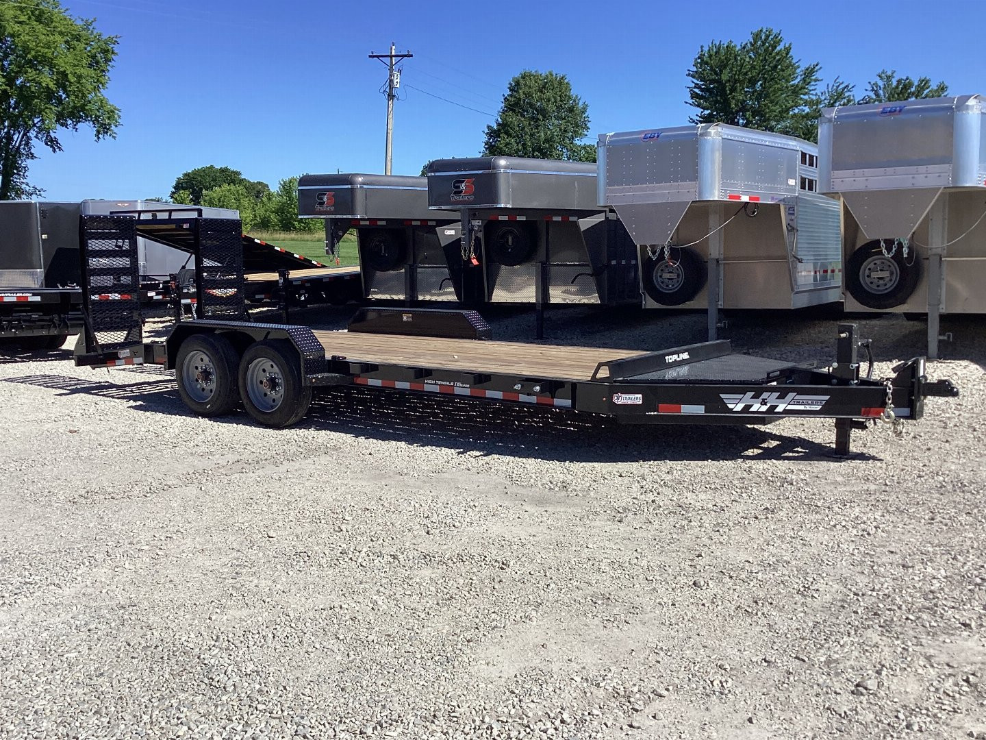 New 2024 H&H 8.5x20 (17+3) Topline Industrial Equipment Trailer, 17.6k