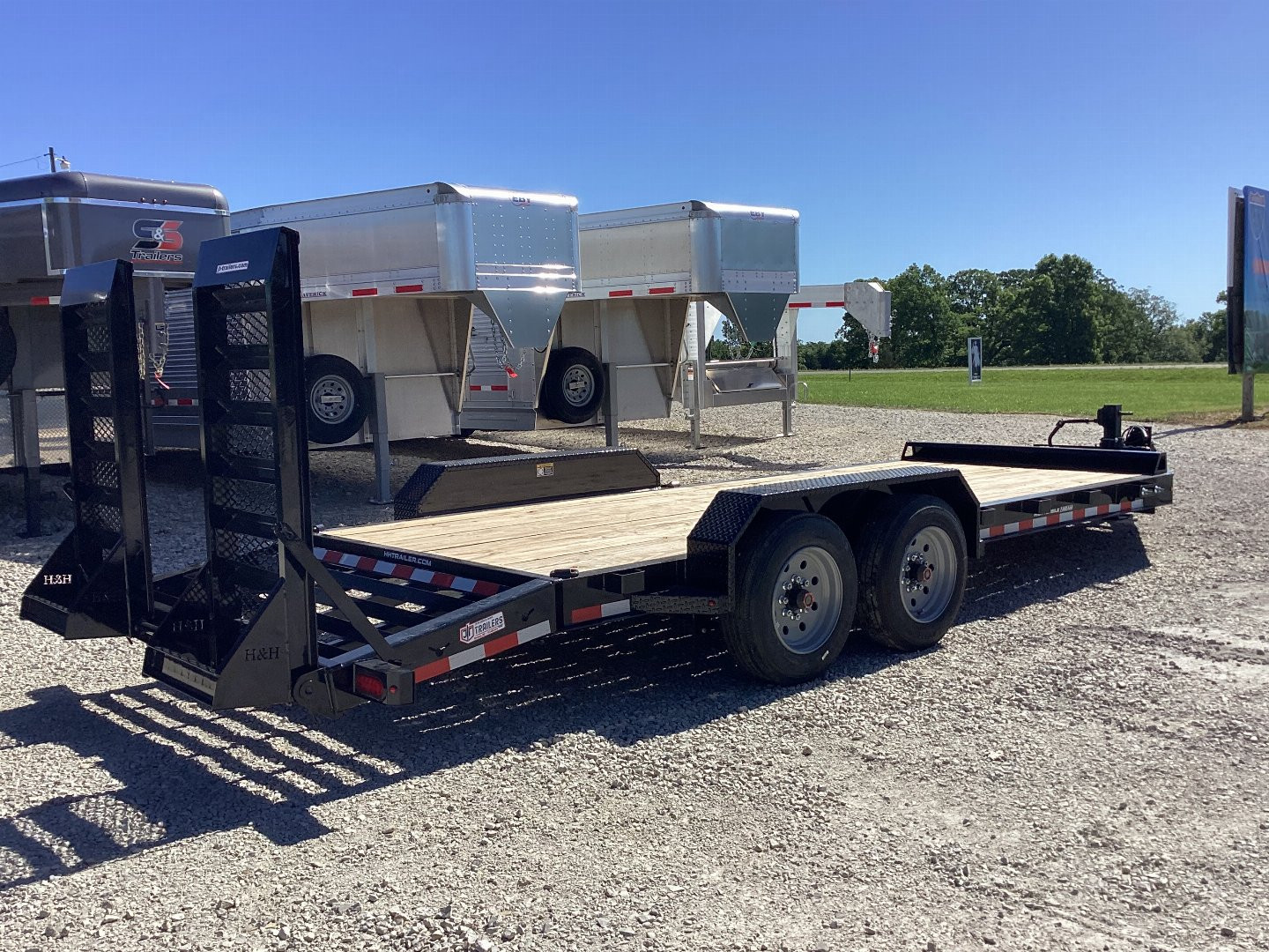 New 2024 H&H 8.5x20 (17+3) Topline Industrial Equipment Trailer, 17.6k
