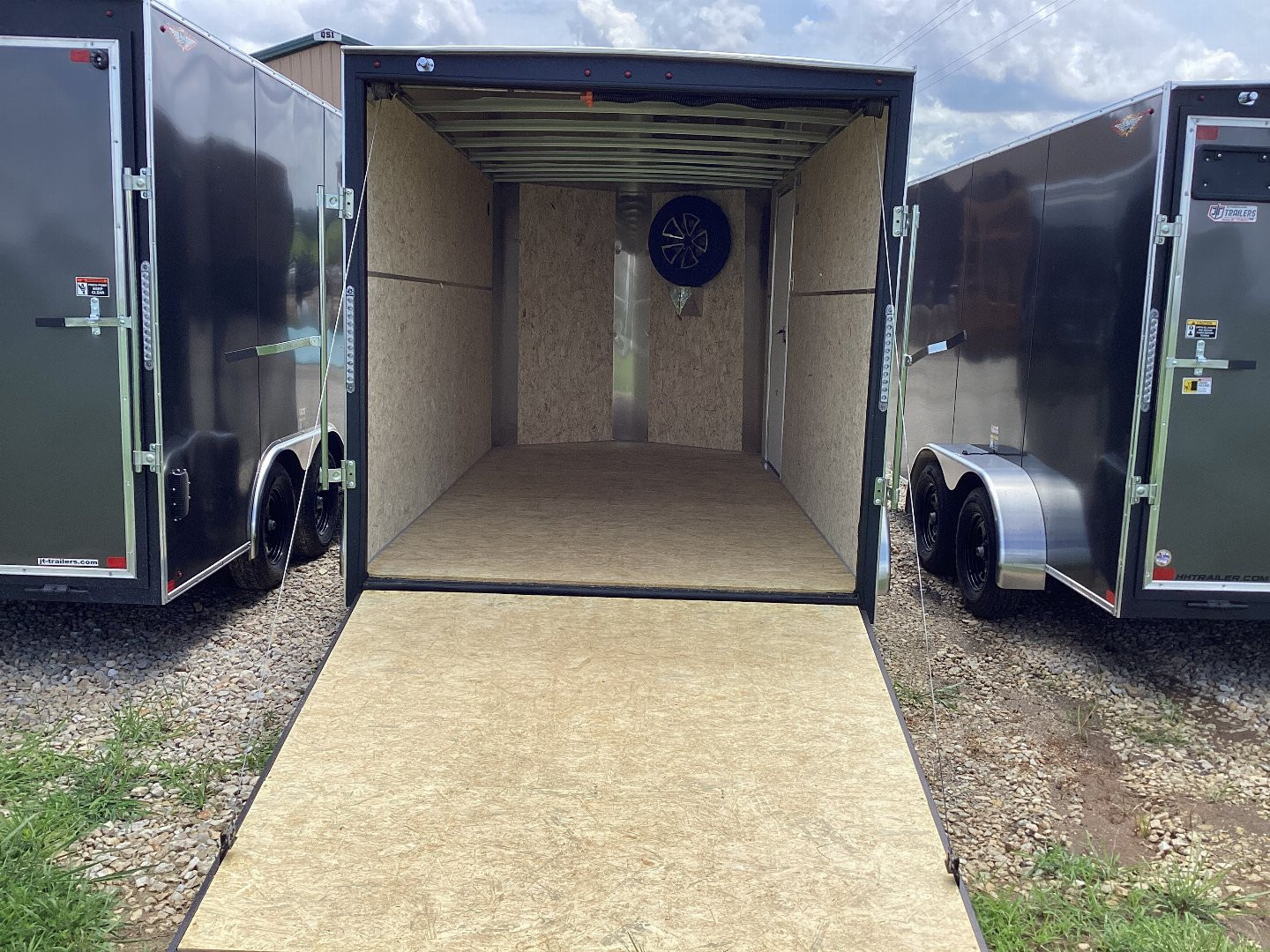 New 2024 H&H 7x14 V-Nose Cargo Trailer, 7K DEMO