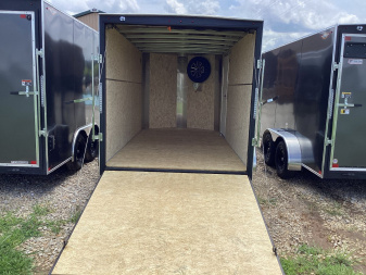 New 2024 H&H 7x14 V-Nose Cargo Trailer, 7K DEMO