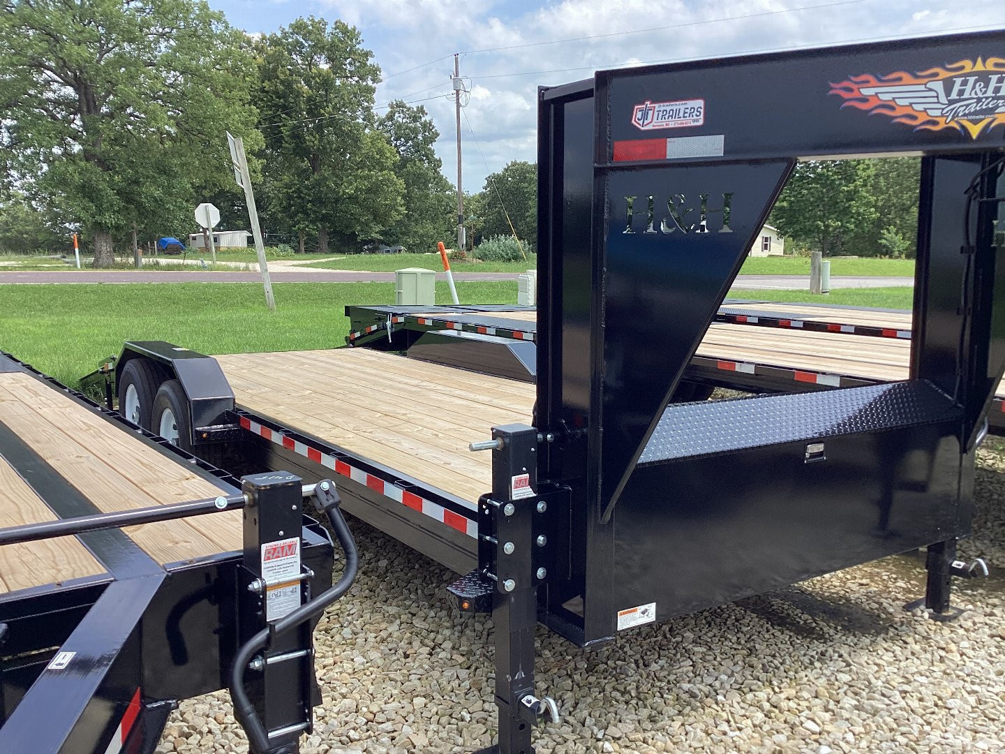 New 2024 H&H Trailers 18+2 GN Equipment Trailer, 14 Ply Tires, 14K