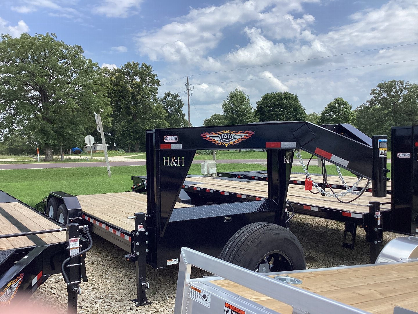 New 2024 H&H Trailers 18+2 GN Equipment Trailer, 14 Ply Tires, 14K