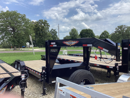 New 2024 H&H Trailers 18+2 GN Equipment Trailer, 14 Ply Tires, 14K