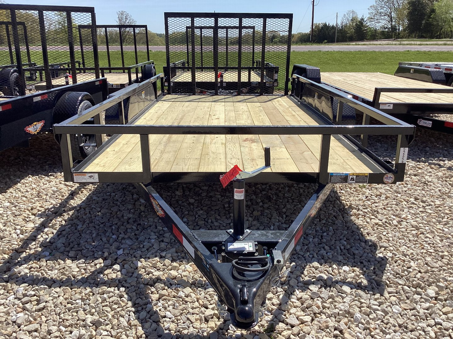 New 2024 H&H 82x14 Railside Utility Trailer, 7k Tandem