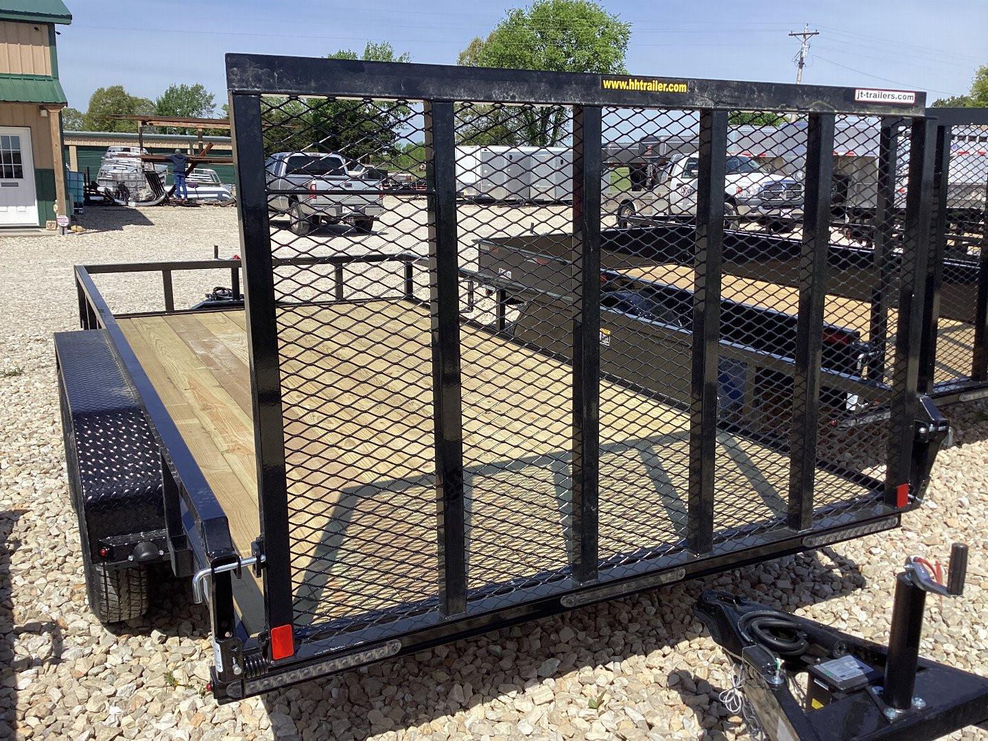 New 2024 H&H 82x14 Railside Utility Trailer, 7k Tandem