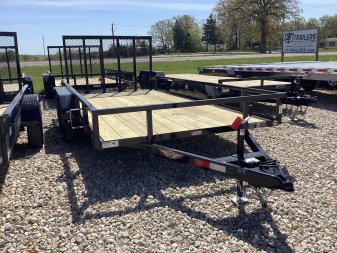 New 2024 H&H 82x14 Railside Utility Trailer, 7k Tandem