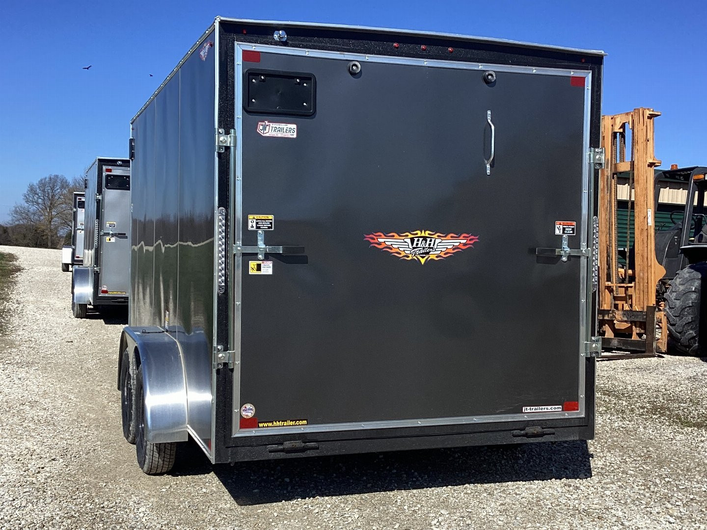 Used 2024 USED H&H TRAILERS 7X14 ENCLOSED CARGO TRAILER, 7K