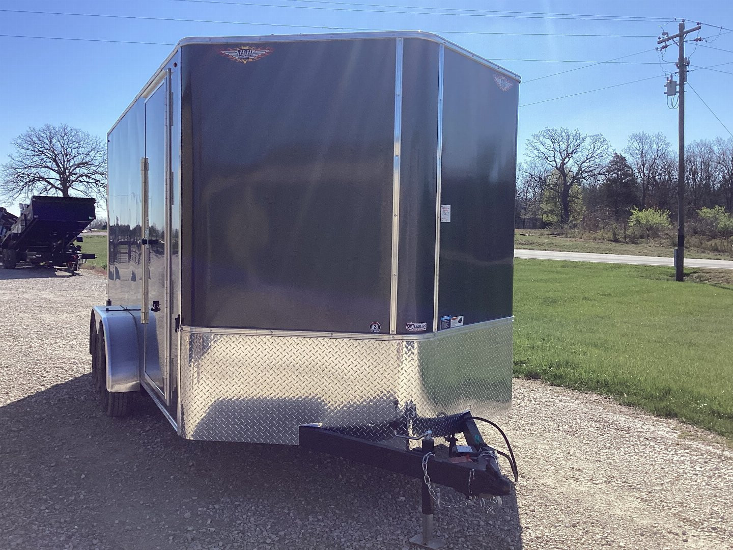 Used 2024 USED H&H TRAILERS 7X14 ENCLOSED CARGO TRAILER, 7K
