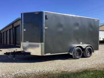 Used 2024 USED H&H TRAILERS 7X14 ENCLOSED CARGO TRAILER, 7K