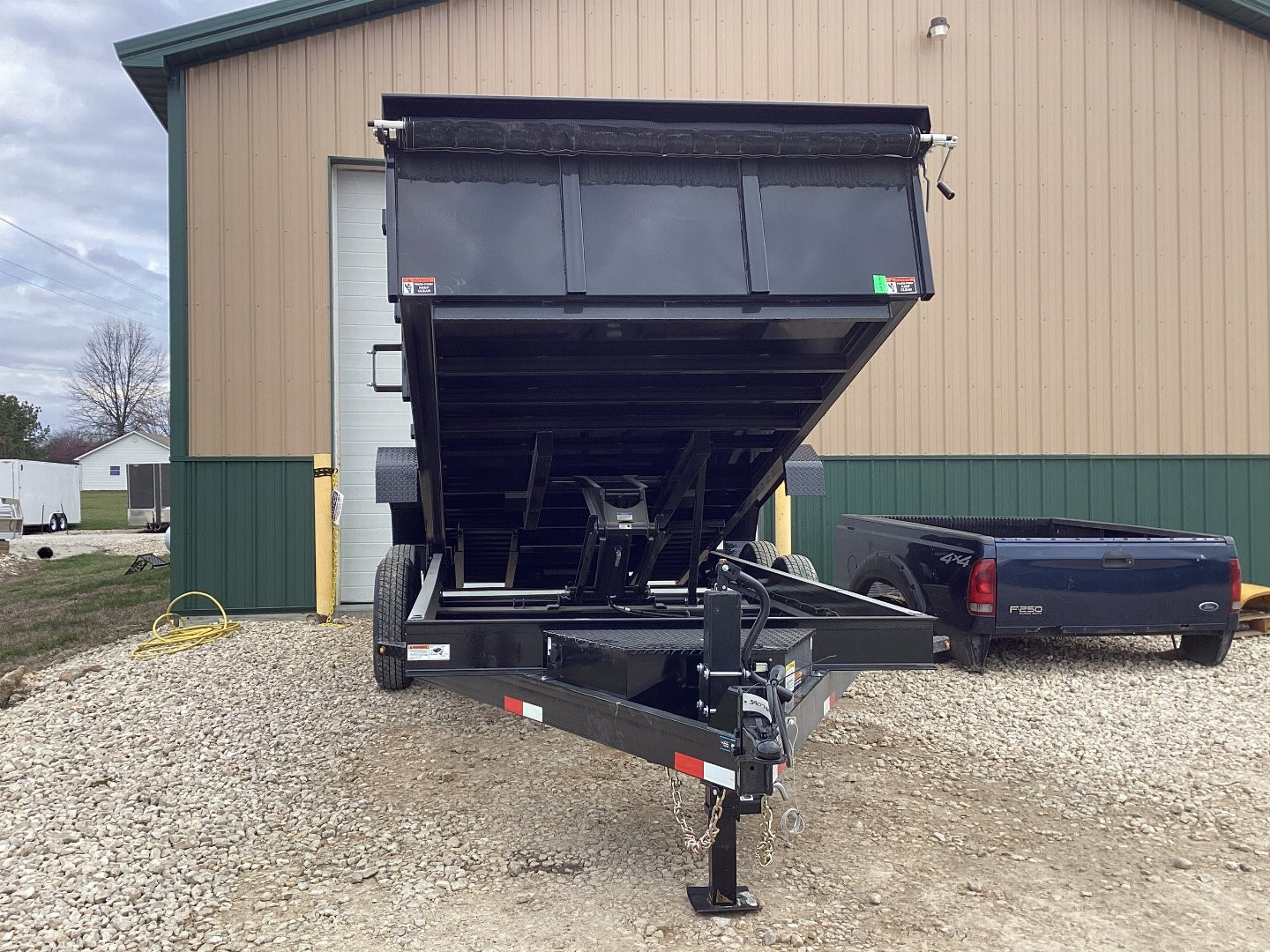 New 2024 H&H 83x16 Bumper Pull Dump Trailer, 14k