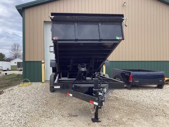 New 2024 H&H 83x16 Bumper Pull Dump Trailer, 14k