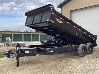 New 2024 H&H 83x16 Bumper Pull Dump Trailer, 14k