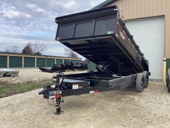 New 2024 H&H 83x16 Bumper Pull Dump Trailer, 14k