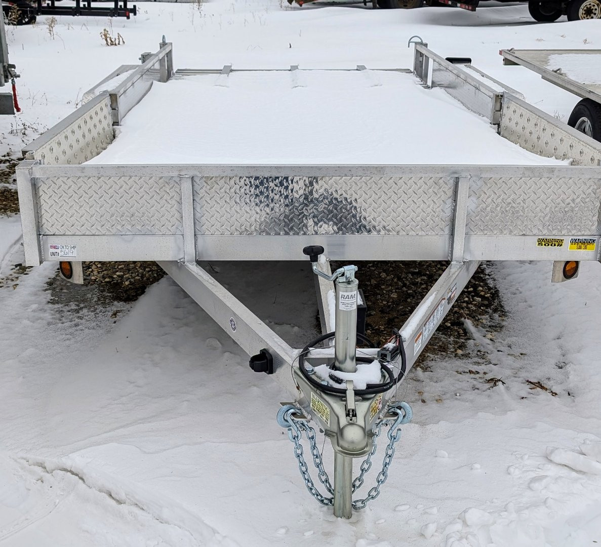 New 2025 Quality Steel and Aluminum 82X14 TA Utility Trailer