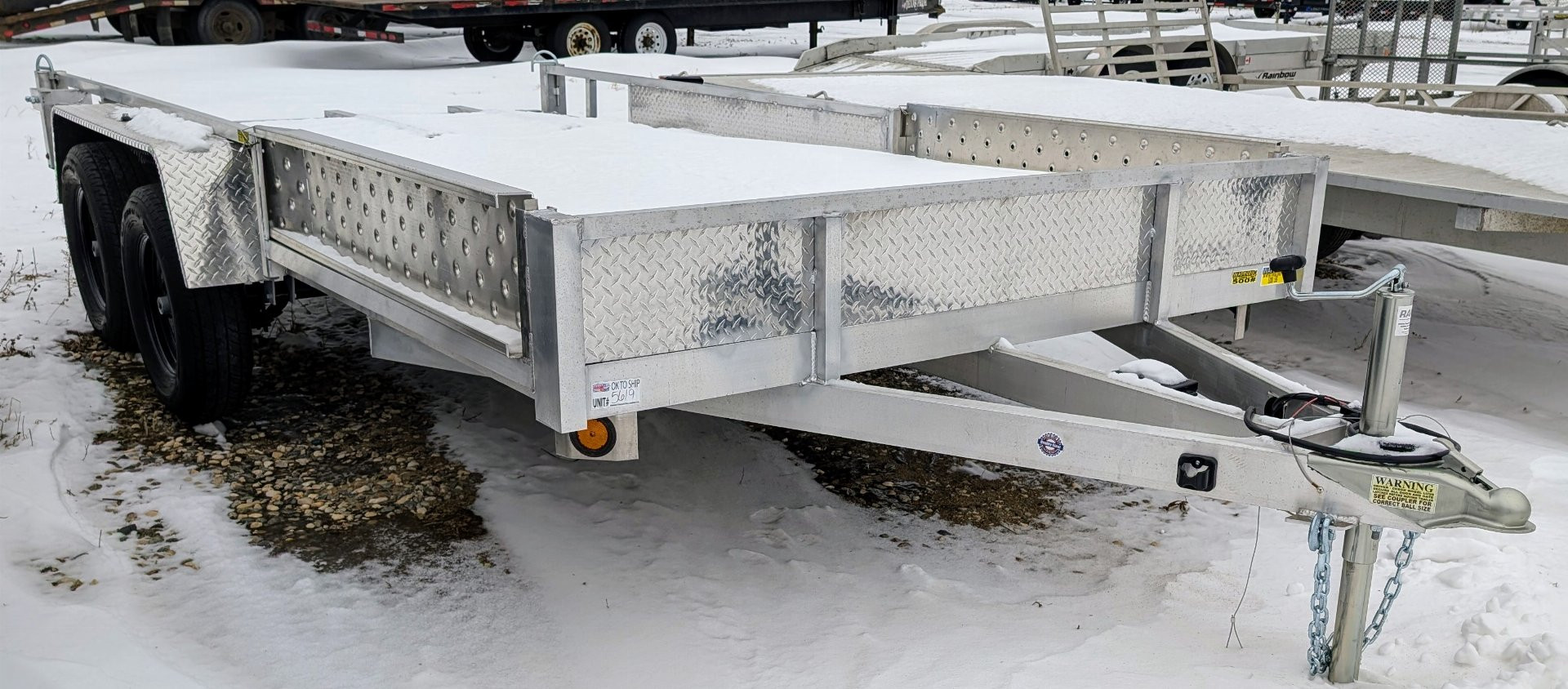 New 2025 Quality Steel and Aluminum 82X14 TA Utility Trailer