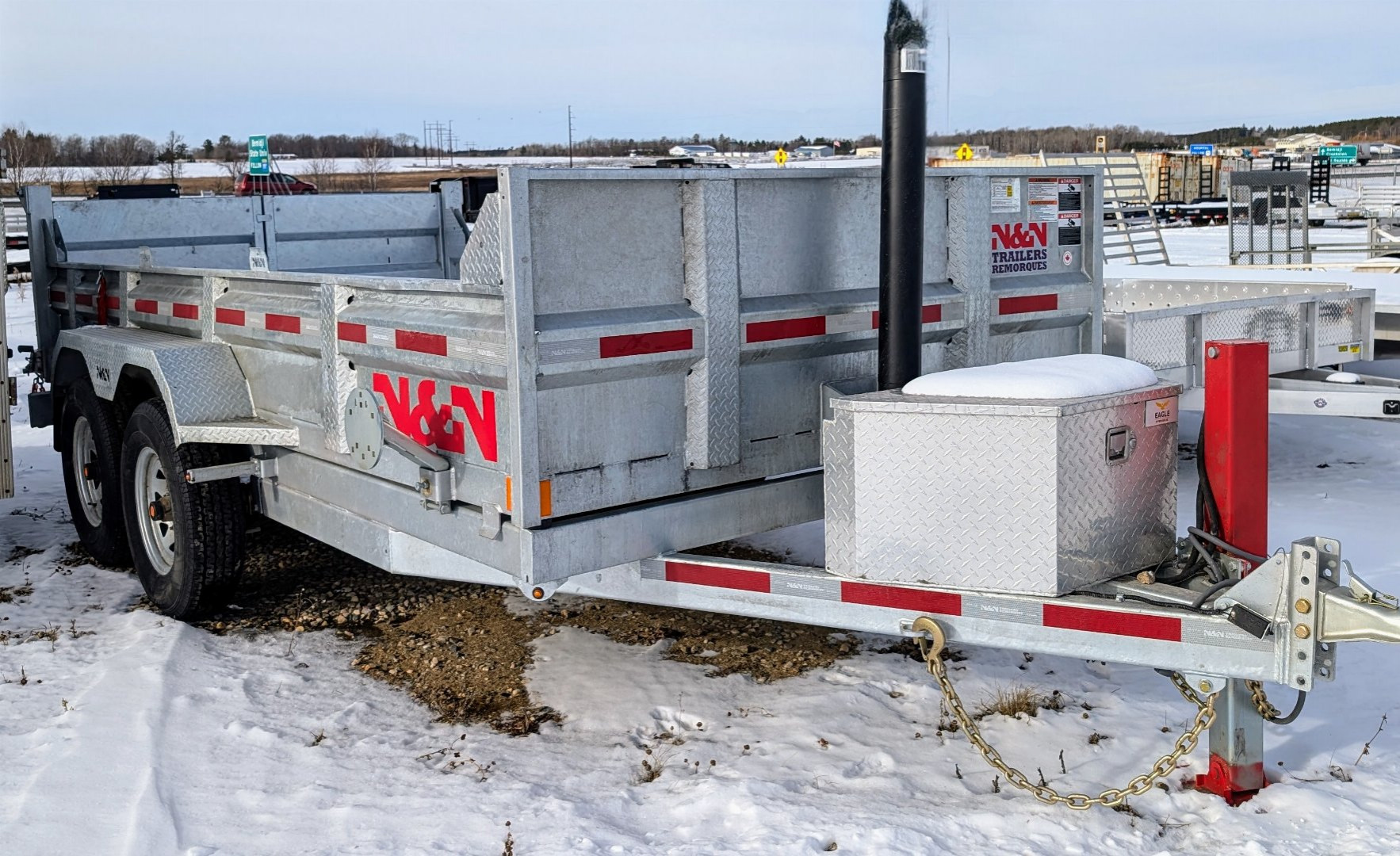 New 2025 N & N Trailers 82x14 TA 14k Dump Trailer