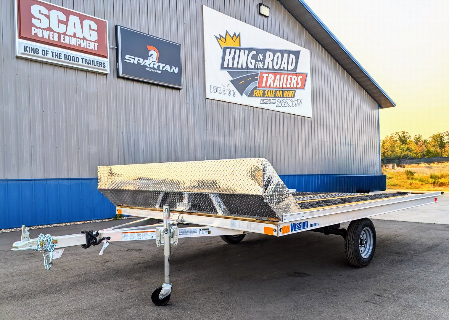 New 2025 Mission MFS 101X12 Snowmobile Trailer