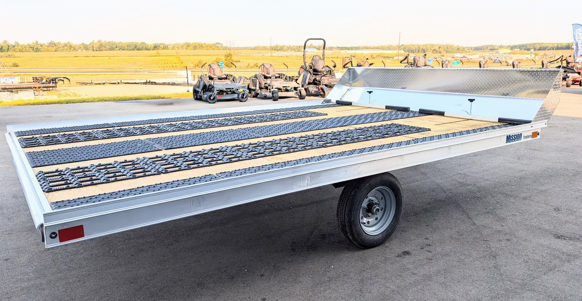 New 2025 Mission MFS 101X12 Snowmobile Trailer