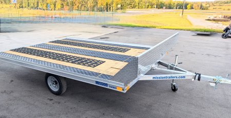 New 2025 Mission MFS 101X12 Snowmobile Trailer