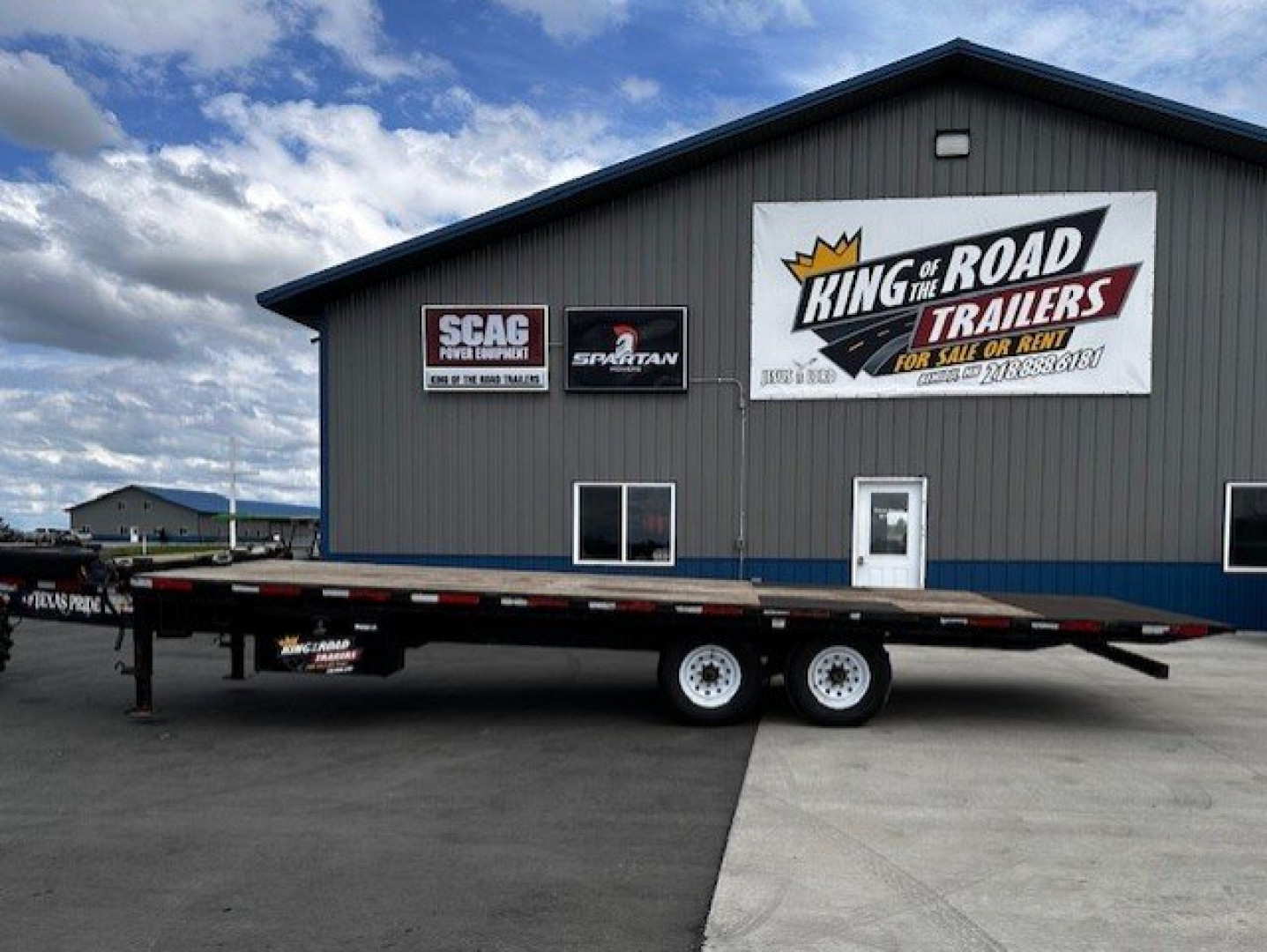 Used 2022 Texas Pride Trailers 102x25 TA 2/8K WnPl Bmp Car Hauler trailer